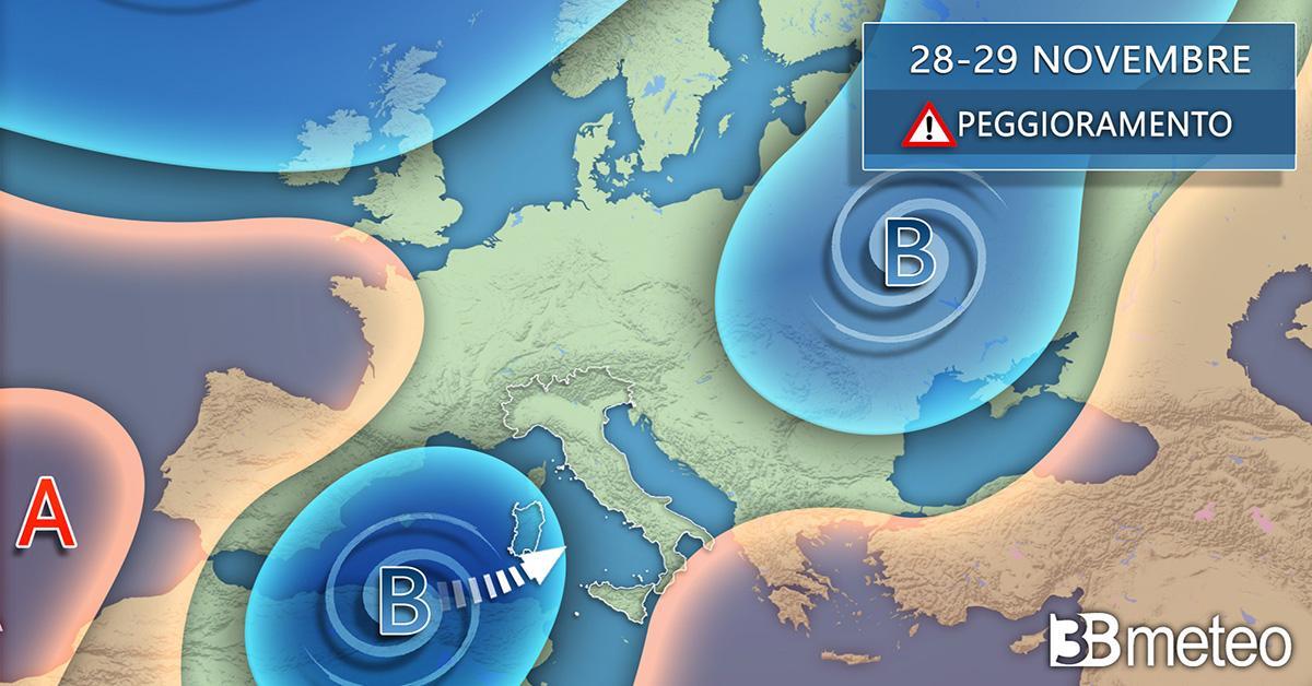 Meteo, torna il sole. Ma sarà weekend con pioggia, vento e neve