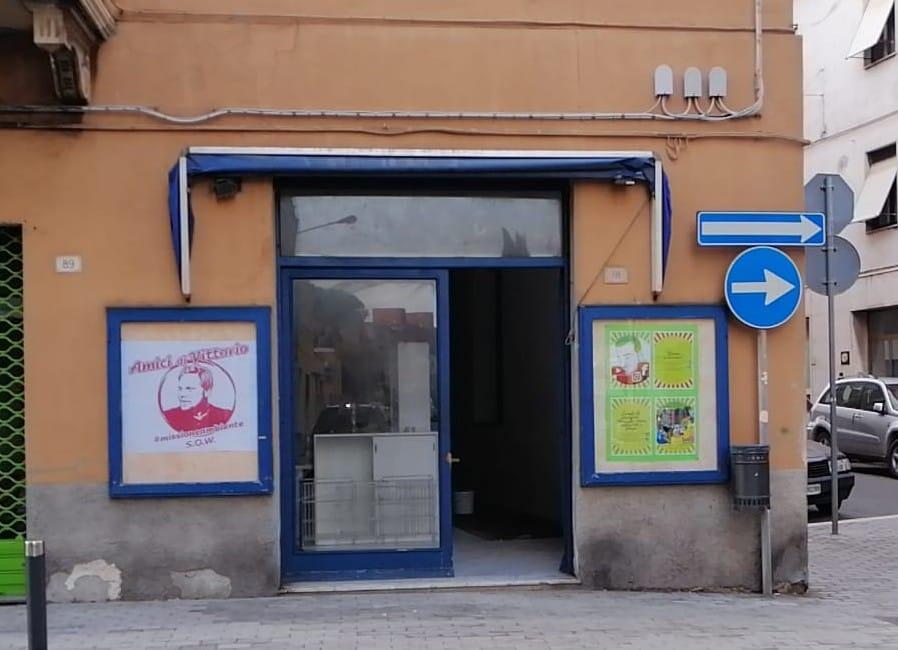 La sede di “Amici di Vittorio” in allestimento in via Carlo PIsacane