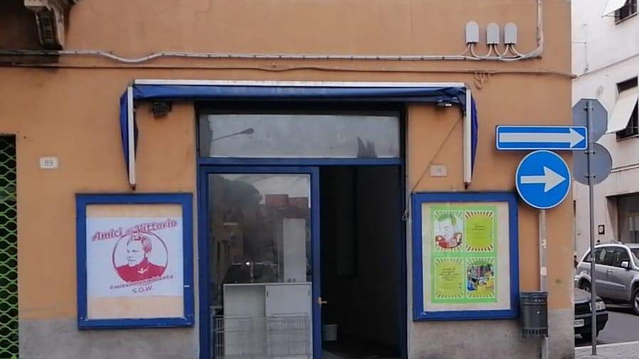 La sede di “Amici di Vittorio” in allestimento in via Carlo PIsacane