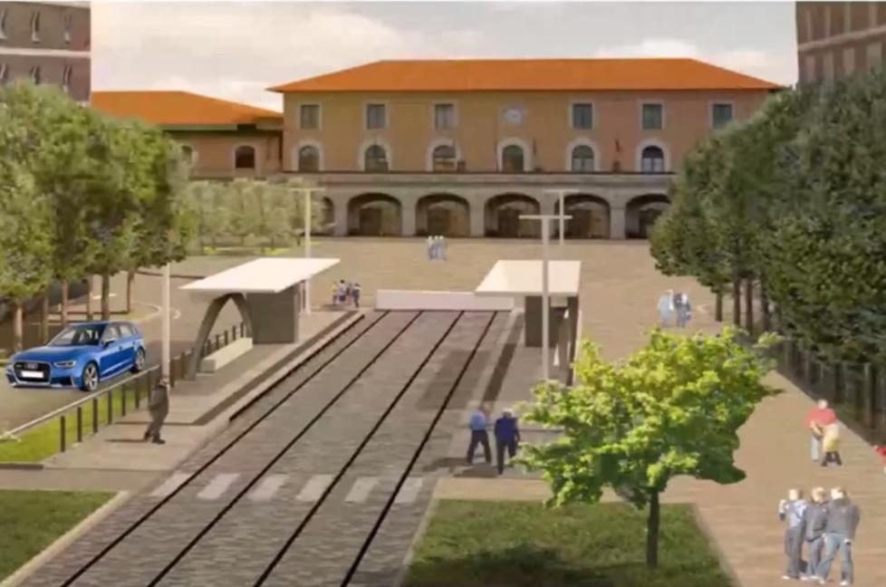 La soluzione definitiva per il restyling di viale Gramsci compreso il capolinea della tramvia