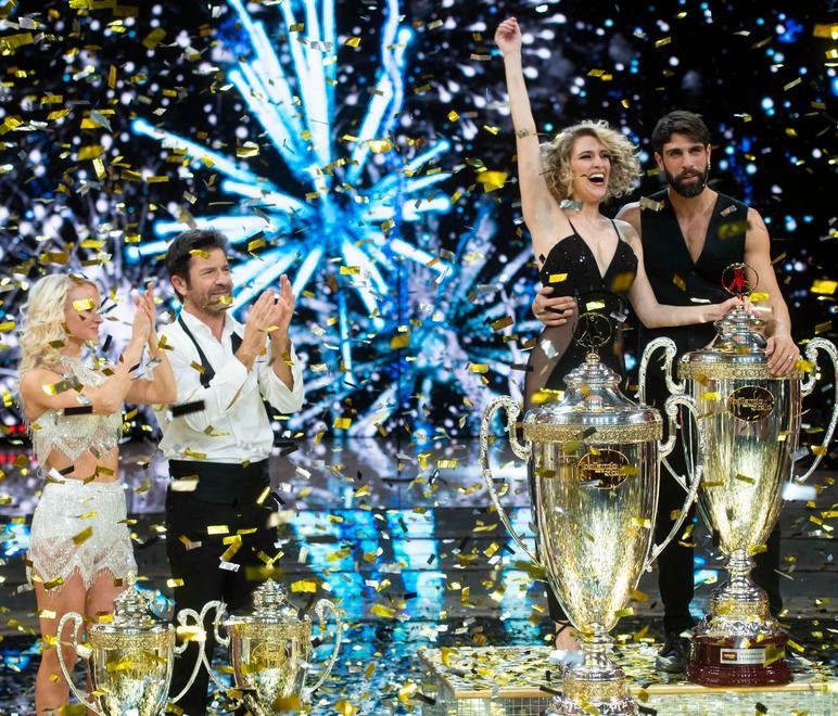 Paolo Conticini al termine dell’ultima puntata dello show in prima serata Rai “Ballando con le stelle”