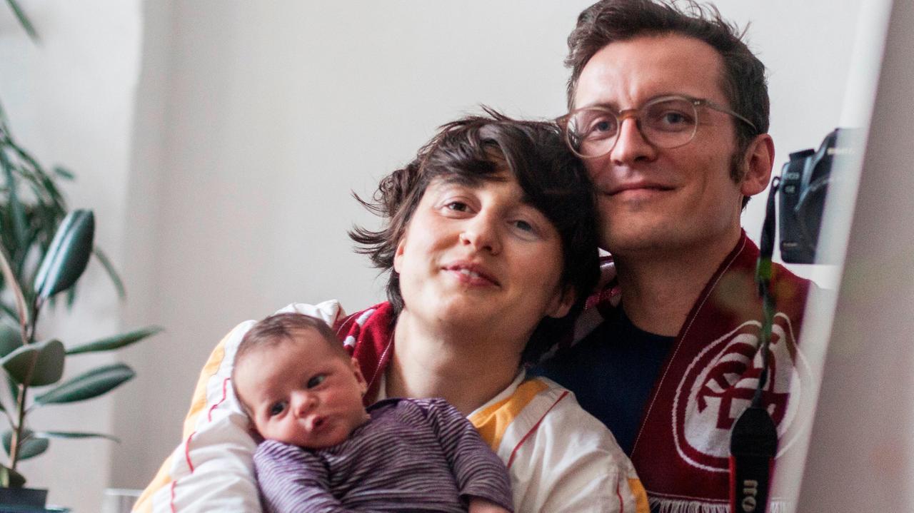 Florian, la moglie Elena e la piccola Liv Maria Amaranta