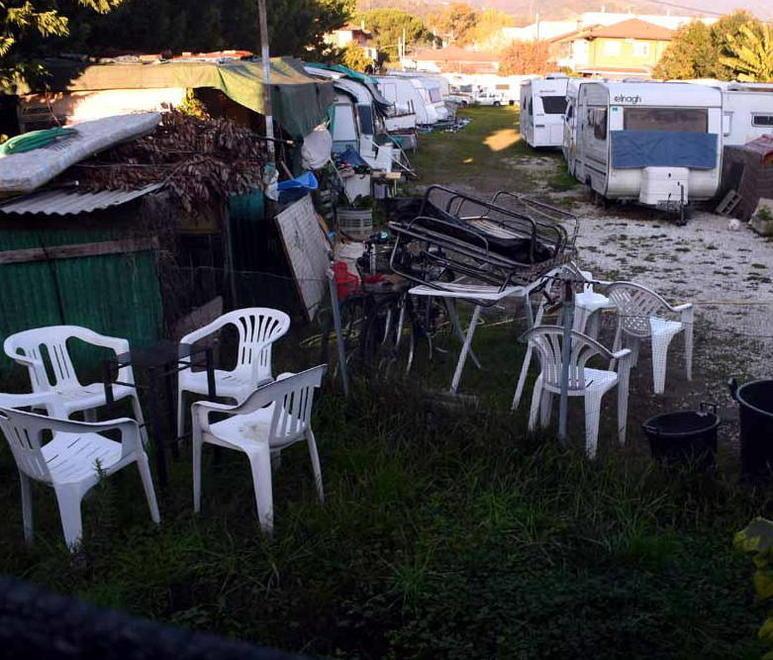 La zona dei camper dov’è stato trovato l’uomo