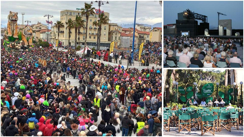 L’ultima edizione del Carnevale di Viareggio, il Gran teatro Giacomo Puccini ed il Caffè della Versiliana