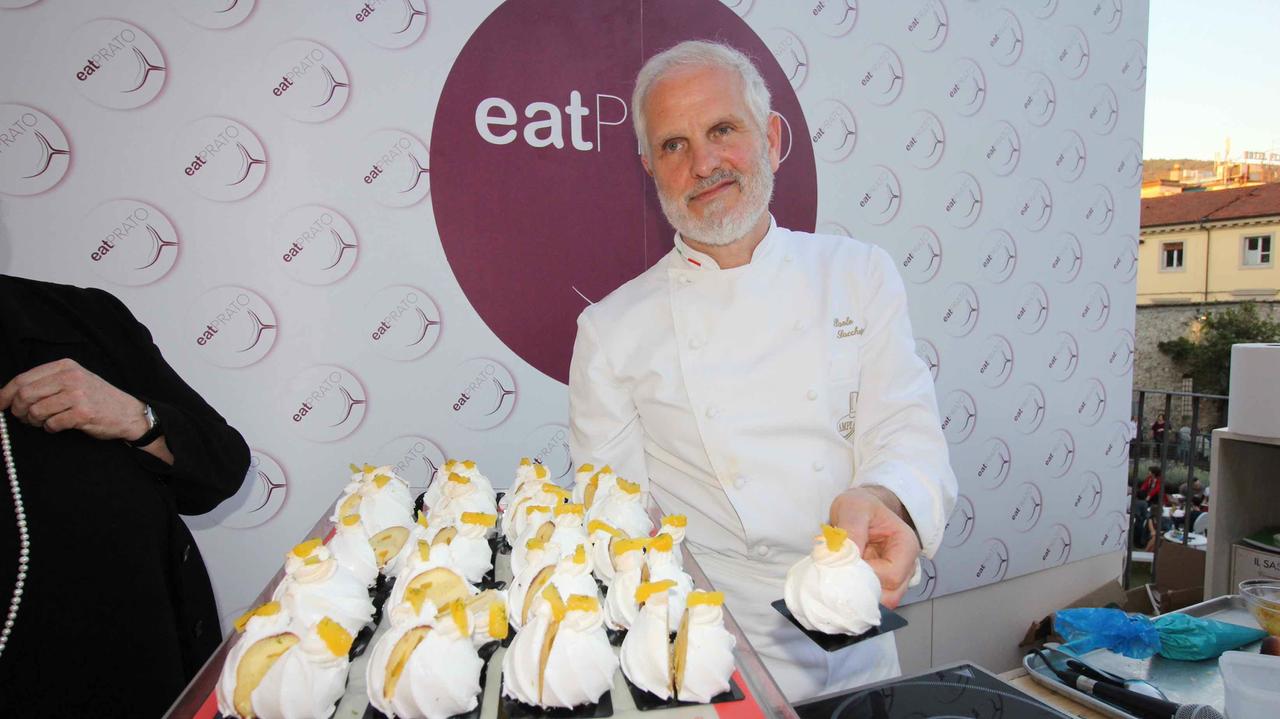 Paolo Sacchetti durante un'edizione di Eat Prato