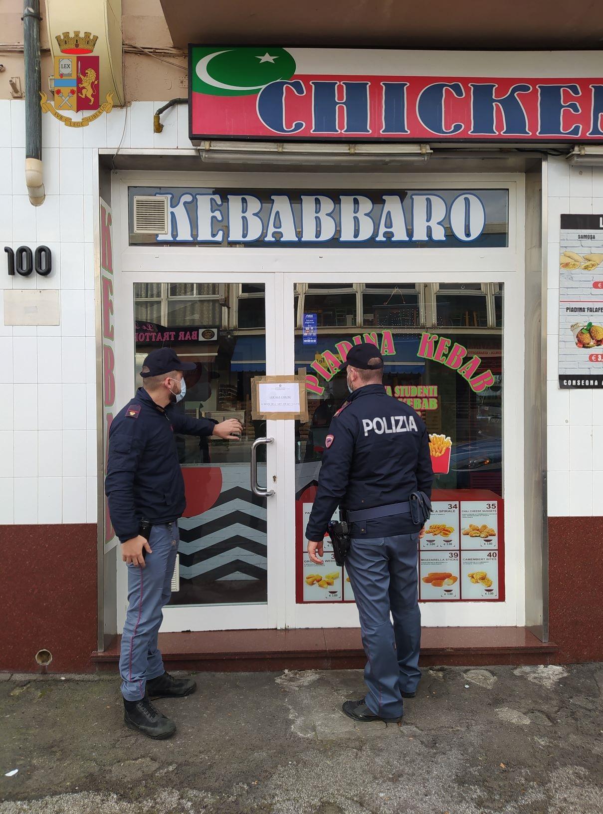 Assembramenti e liti: chiuso il kebabbaro del Varignano per 10 giorni