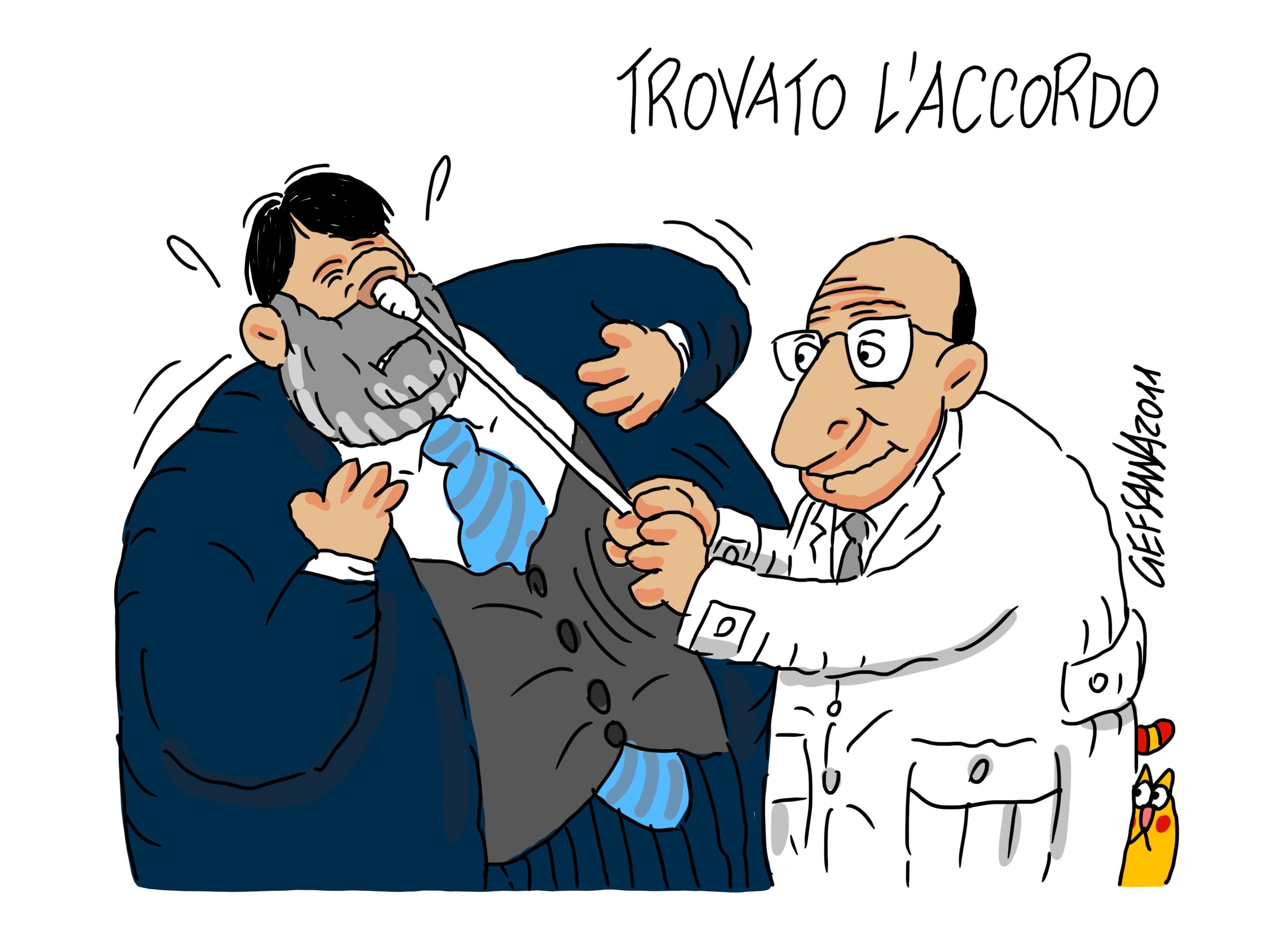 La vignetta di Gef: trovato l'accordo con la Regione, tamponi dai medici di base