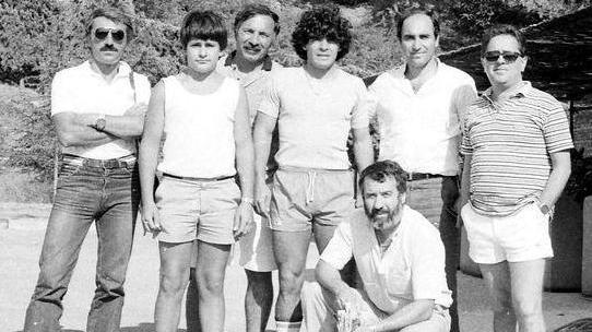 In posa con i mister saliti fino al ritiro a vedere gli allenamenti