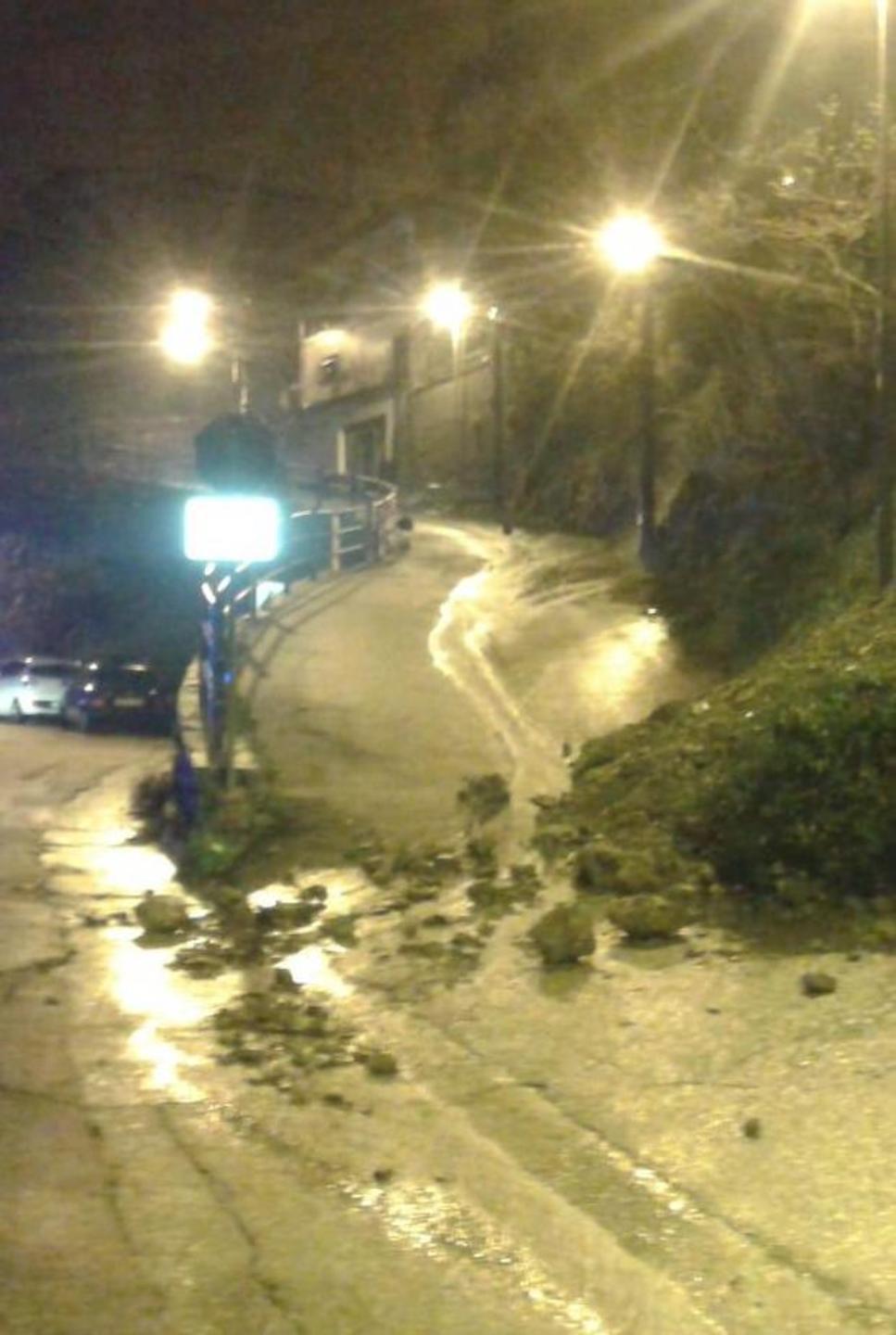 Rischio frane, chiusa la circonvallazione