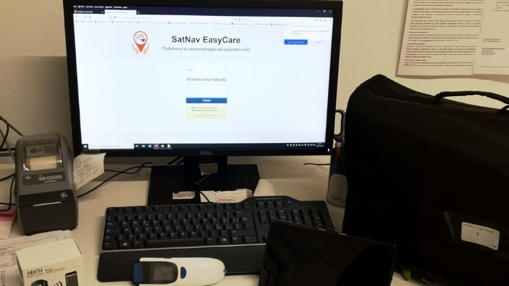 Il portale sul quale i medici possono monitorare lo stato di salute dei pazienti positivi