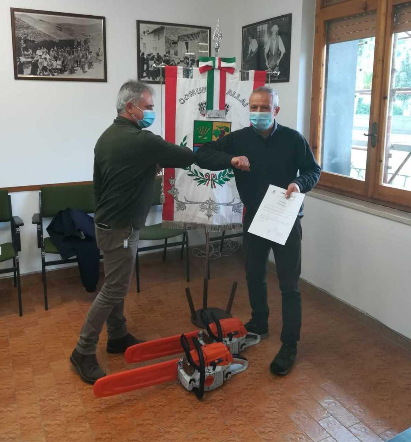 Il Comune regala a Forestas due motoseghe per il Grighine