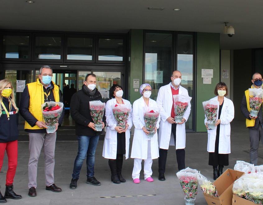Tante Stelle di Natale in dono per dire grazie a medici e infermieri 