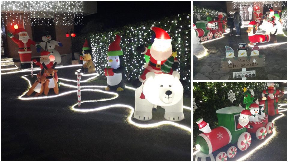 Il Natale splende di più al tempo del Covid nei giardino della casa di Monica e Fabio