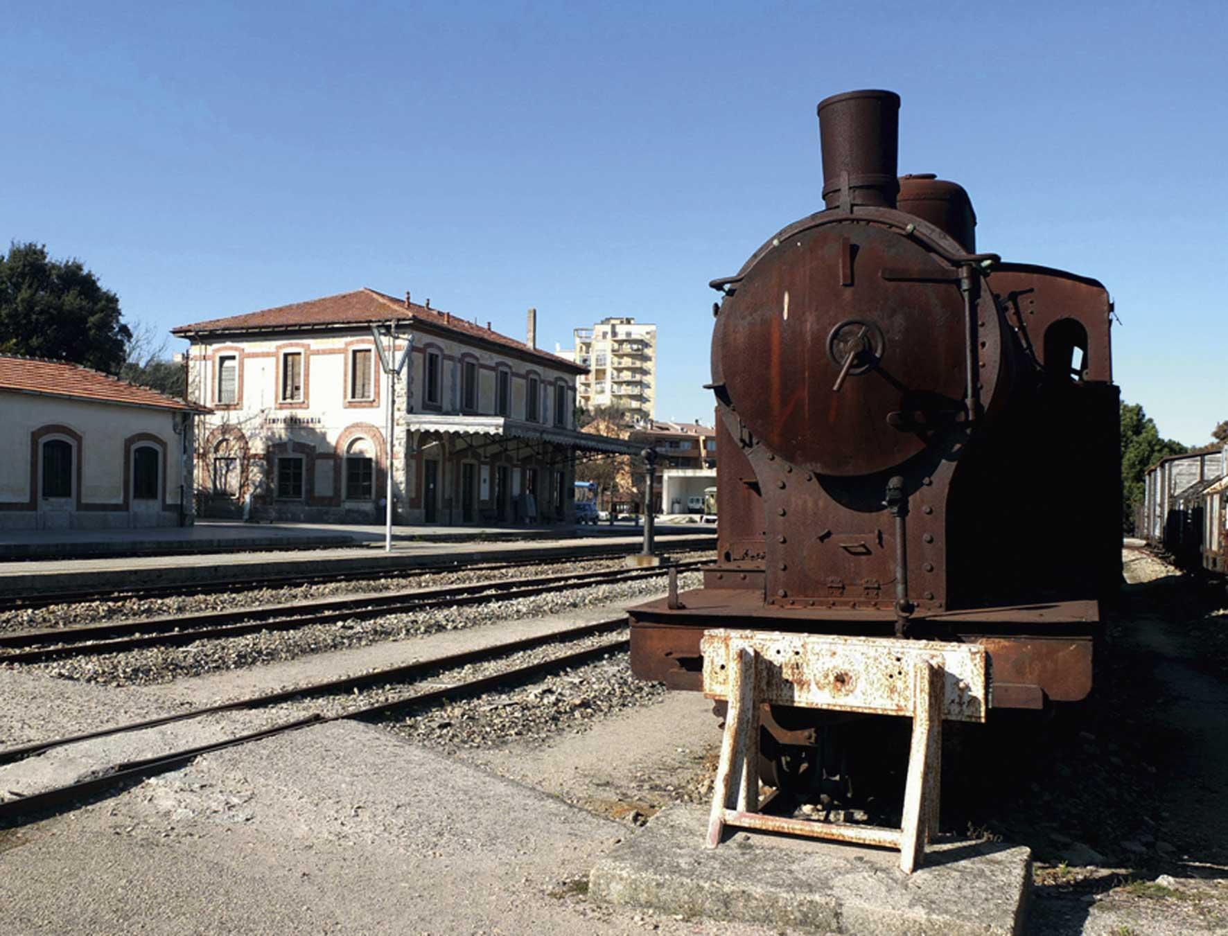 La stazione ferroviaria di Tempio Pausania (foto Alberto Maisto)