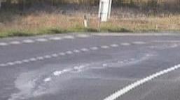 Iniezioni di cemento sotto terra per eliminare gli avvallamenti sulla strada 68
