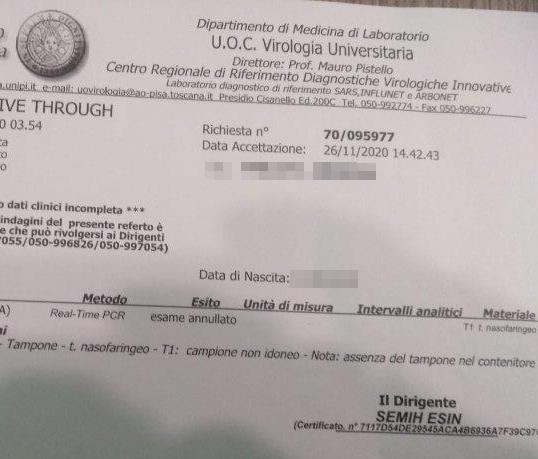Nella provetta non c’è nulla e l’esame va ripetuto Odissea per tornare “libero” 