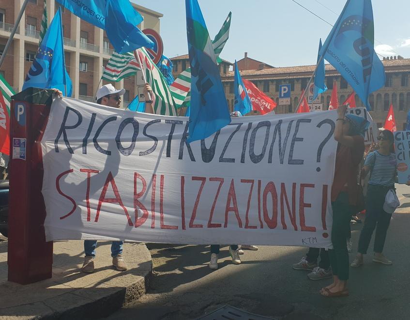 Precari del sisma Scade il contratto e in 220 rimangono ancora in bilico 