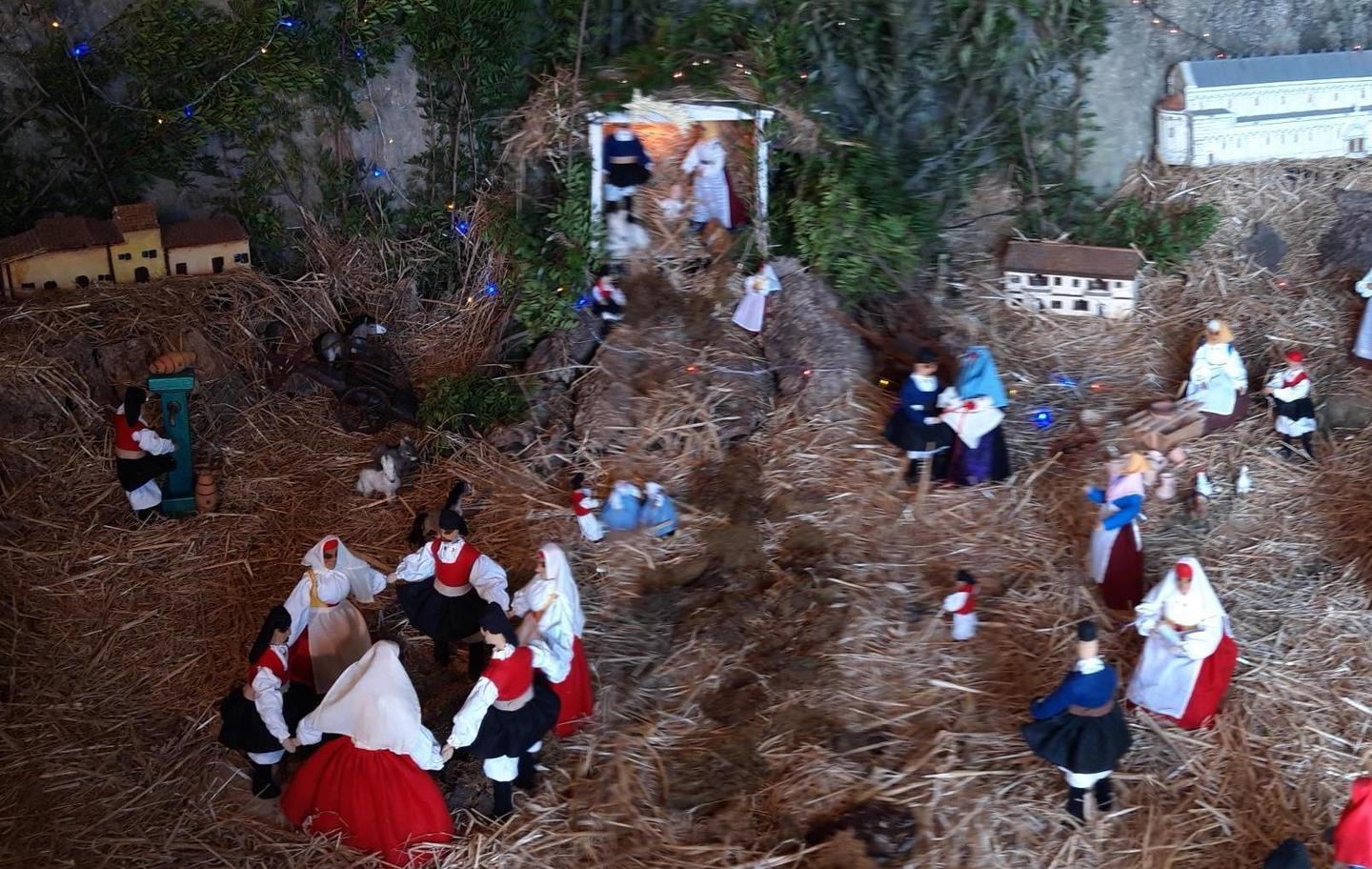 Il tradizionale presepe di Nocco a Balai vicino 