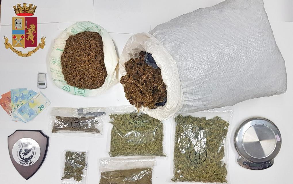 Marijuana market in casa: blitz della polizia a Serramanna, sequestrati oltre 7 chili di droga