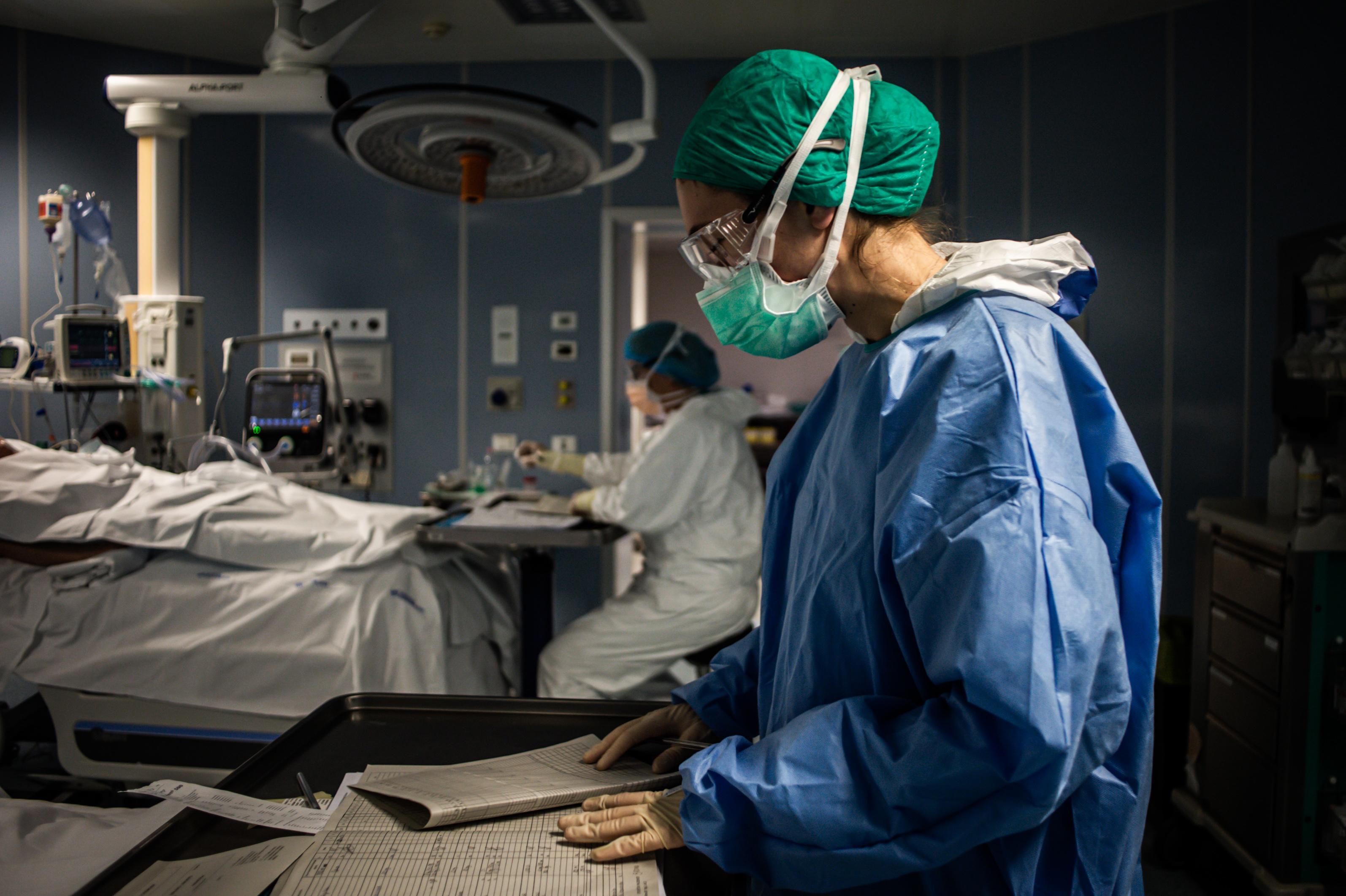 Un reparto di terapia intensiva (foto archivio)