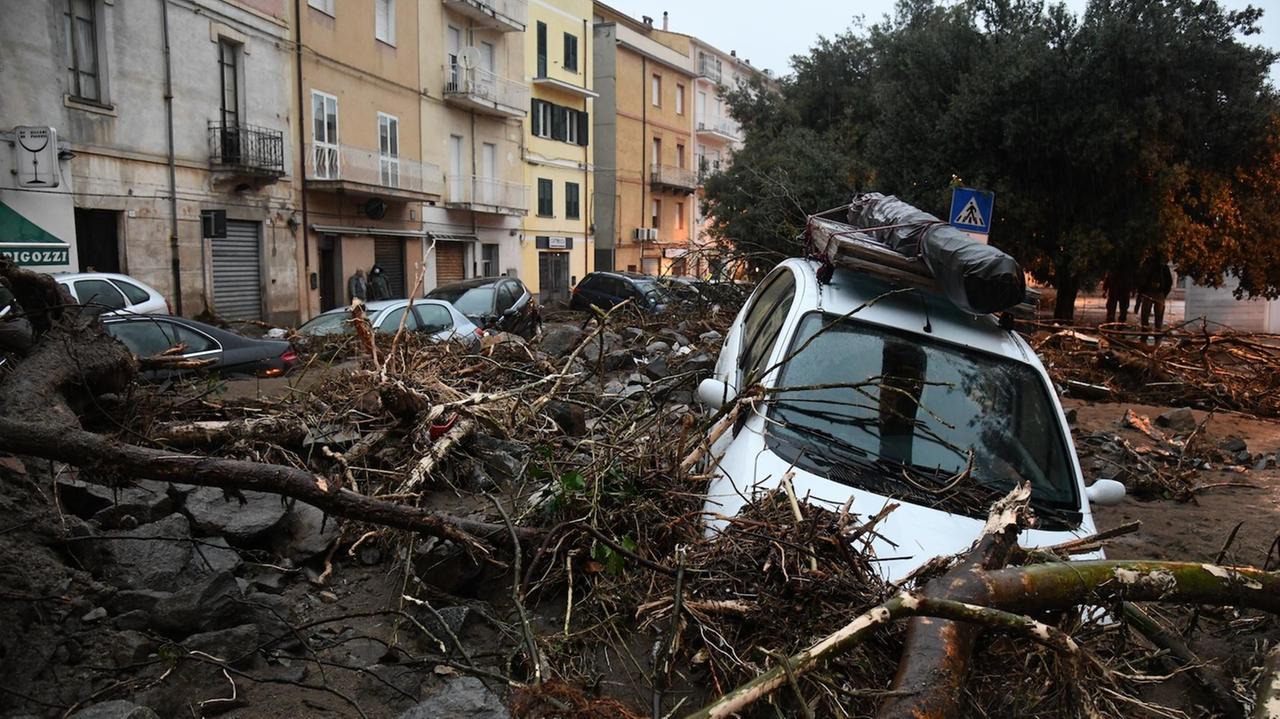 Un'immagine di Bitti colpito dall'alluvione (foto Massimo Locci)