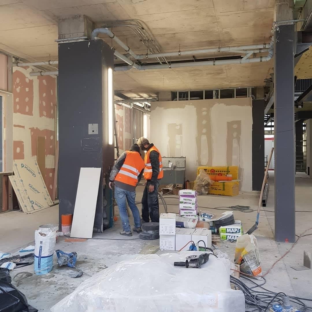 I lavori di allargamento dell'ospedale Santo Stefano