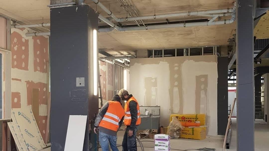 I lavori di allargamento dell'ospedale Santo Stefano