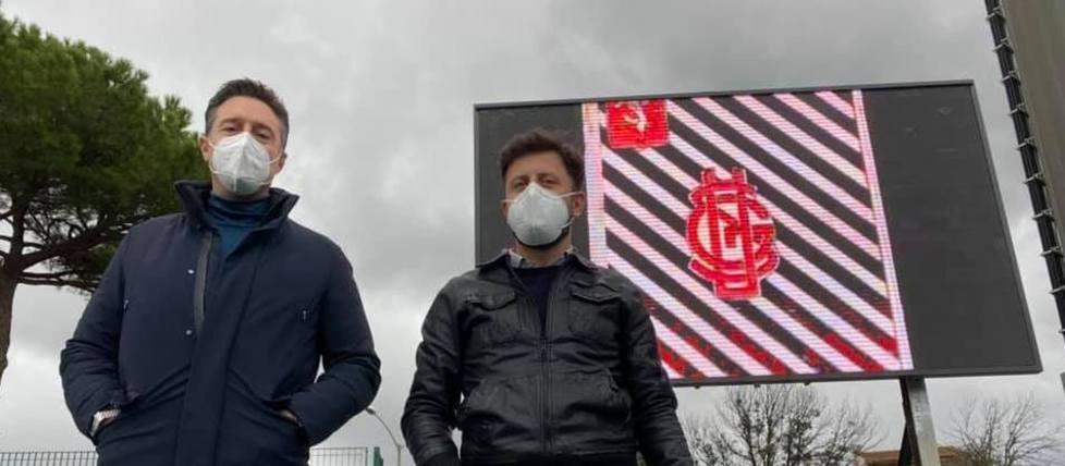 Nuovo tabellone allo stadio