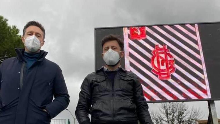 Nuovo tabellone allo stadio