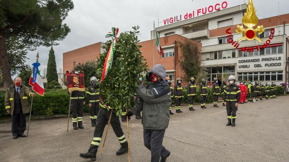 I festeggiamenti di Santa Barbara (foto vigili del fuoco)