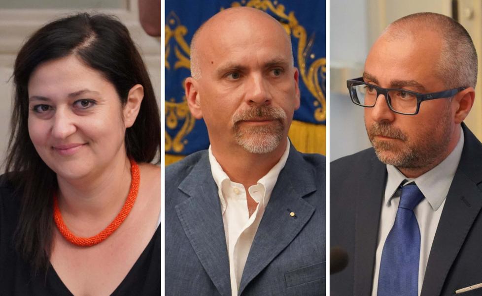 Da sinistra Carla Cocilova, Alessandro Puccinelli e Matteo Franconi