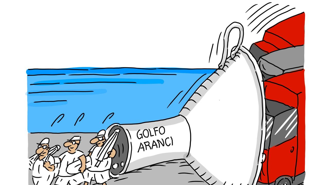 La vignetta di Gef: Golfo Aranci scalo solo passeggeri o anche merci?
