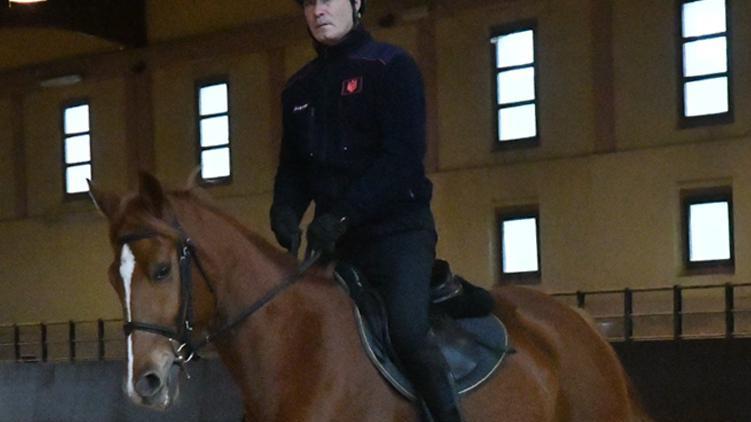 I carabinieri testano i cavalli per il Reggimento 