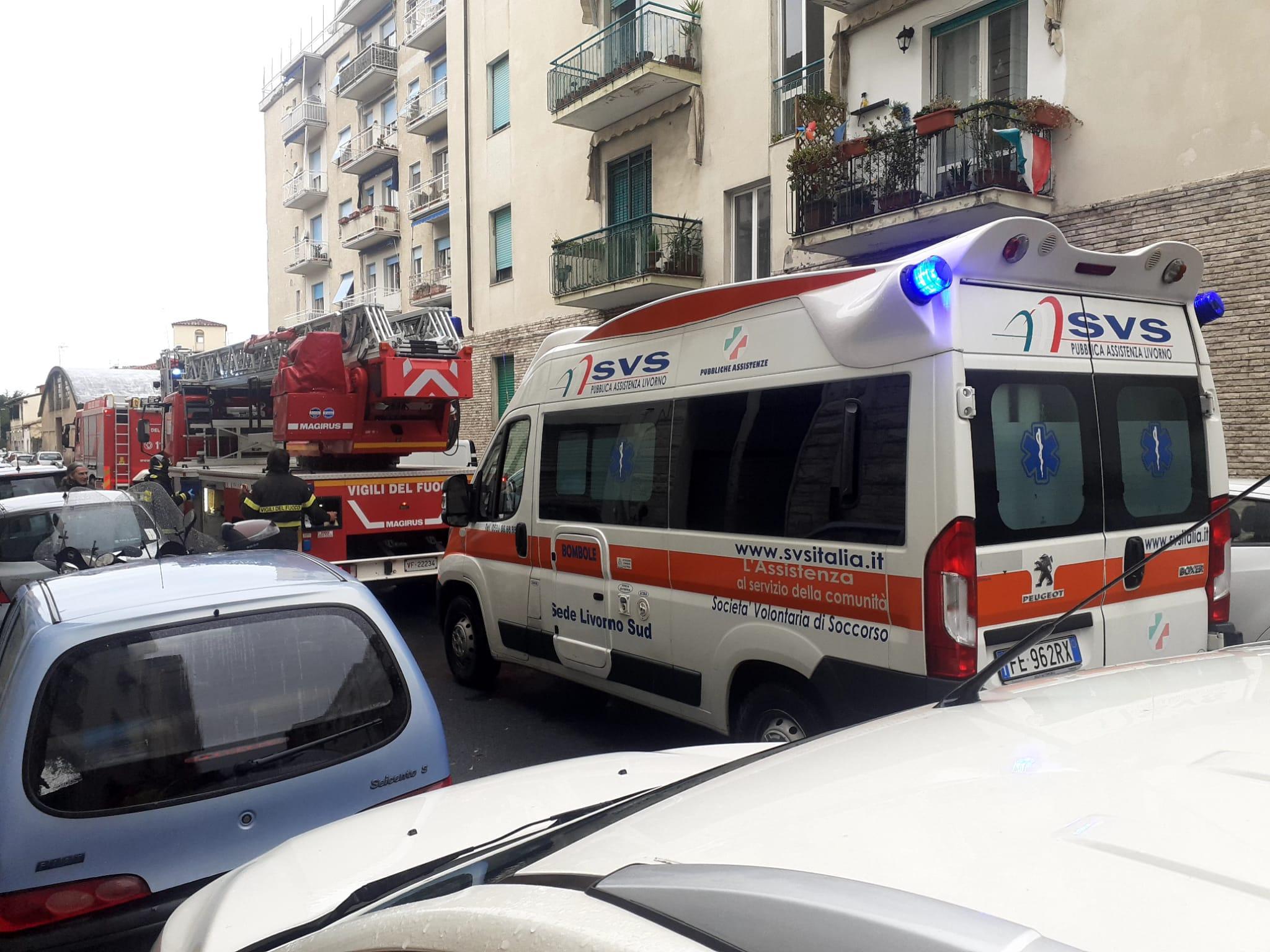 I soccorsi in via Zola