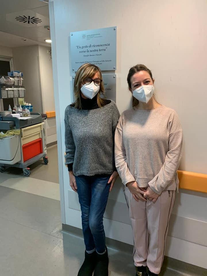 Cristina e sua figlia Giulia, che le ha donato parte di fegato