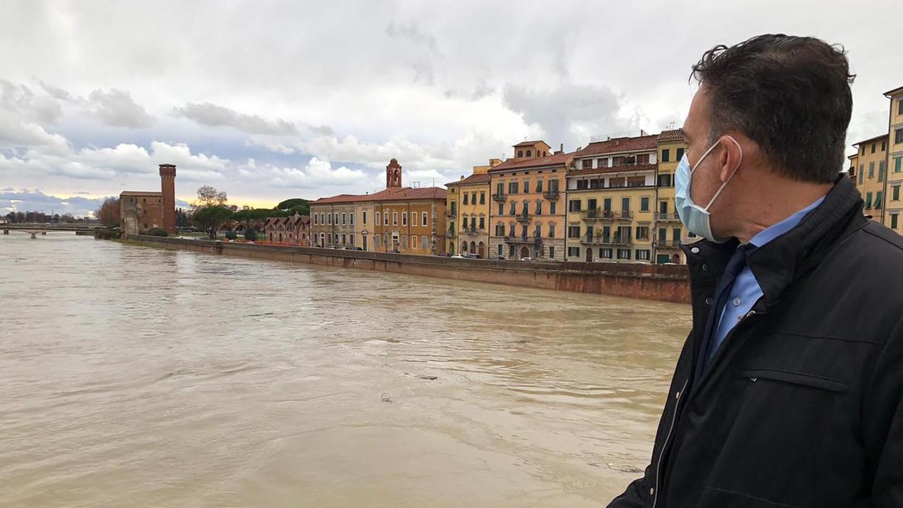L'Arno in piena