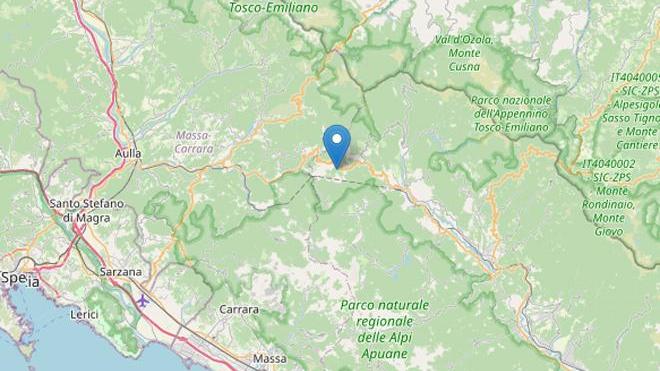 Scossa di terremoto in Toscana, l'epicentro tra la Lunigiana e la Garfagnana