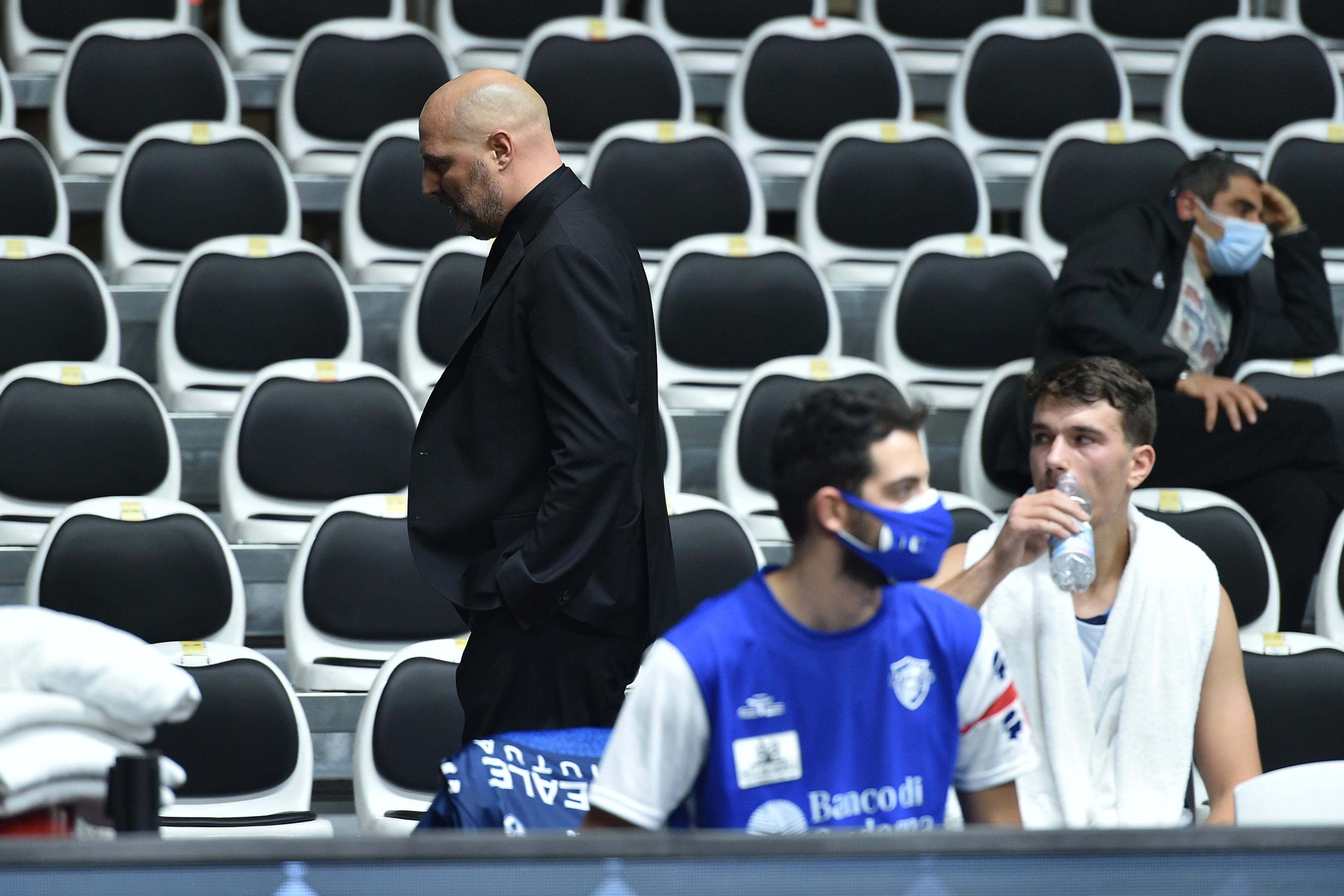 Djordjevic subito dopo l'espulsione nella gara di domenica