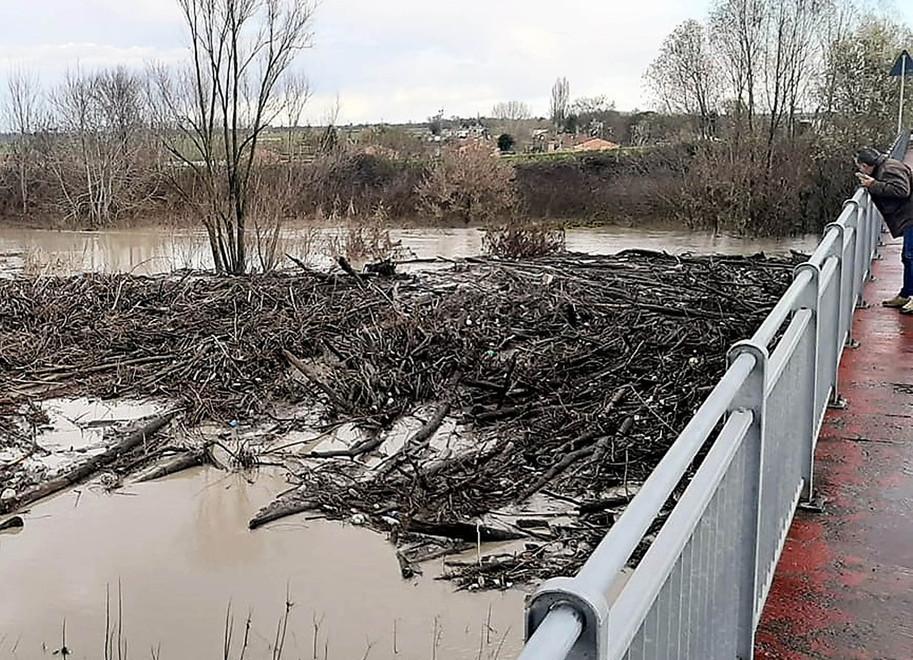 La piena del Reno passa. «Subito via quei tronchi» 