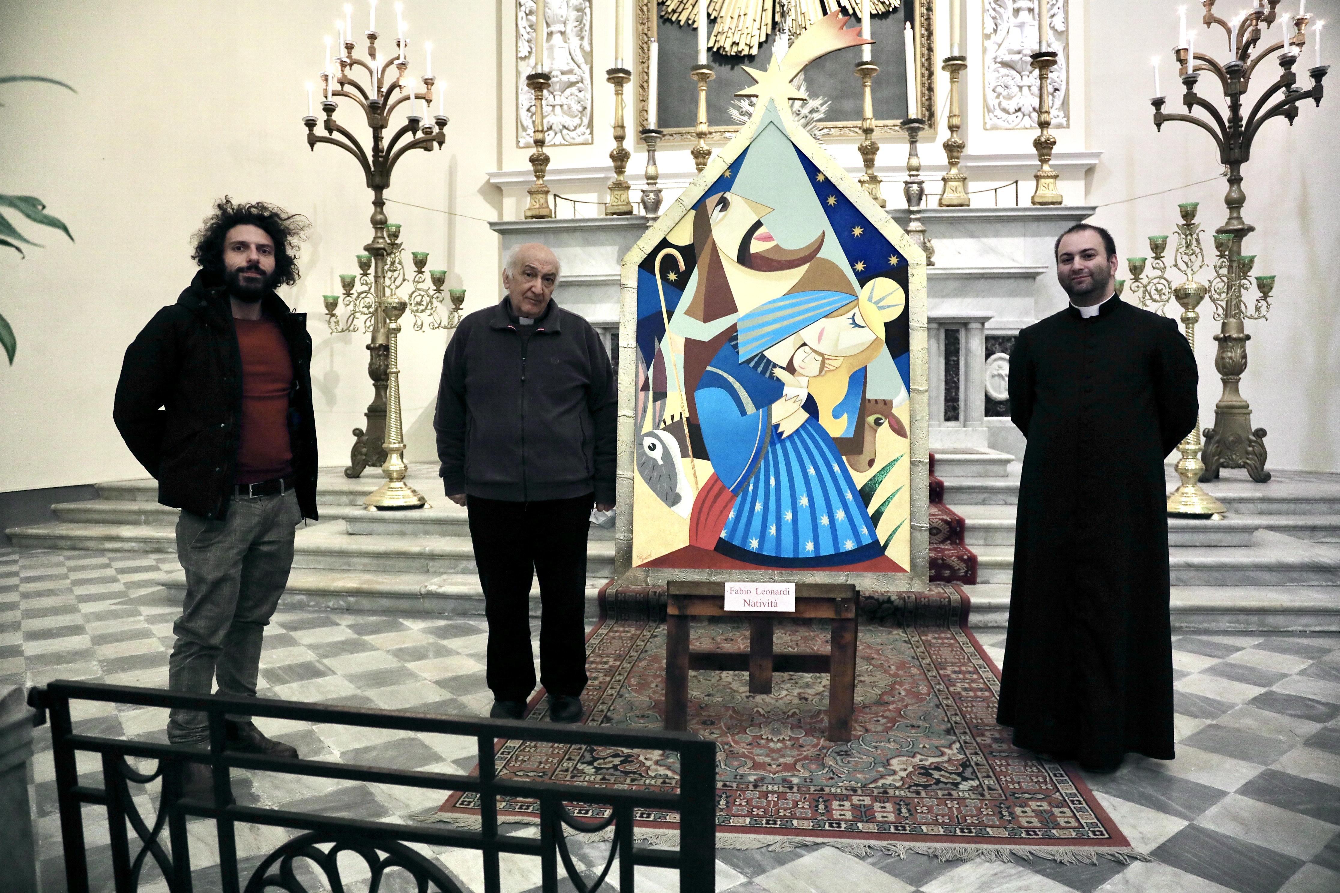 Nella chiesa nata per l'epidemia ecco il presepe pop: "Dono alla parrocchia nel ricordo di mia nonna" 
