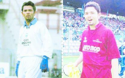Luca Albieri con le maglie di Spal e Cittadella