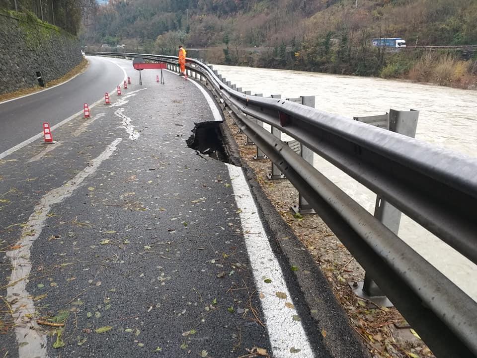 Statale del Brennero chiusa a causa di una frana