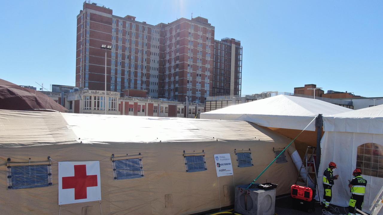 L'ospedale da campo a Nuoro