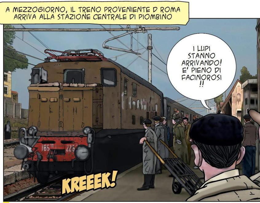 Piombino-Roma 3 a 1, un fumetto per ricordare 