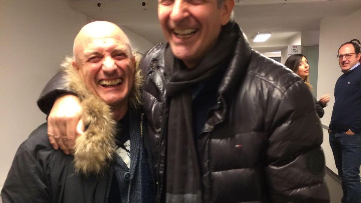 Fabrizio Mondanelli insieme a Paolo Rossi nel 2010
