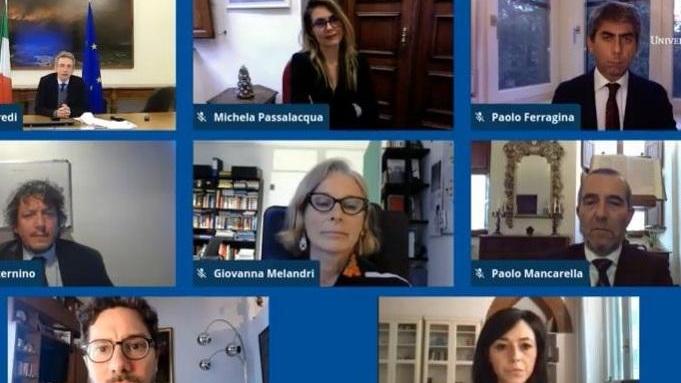 Un momento della tavola rotonda on line