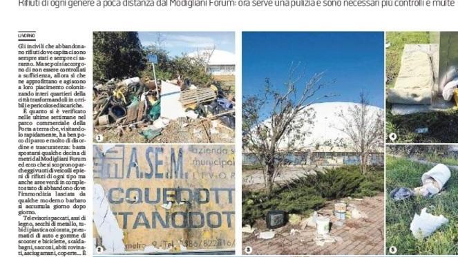 Dopo tre settimane la maxi discarica è ancora lì