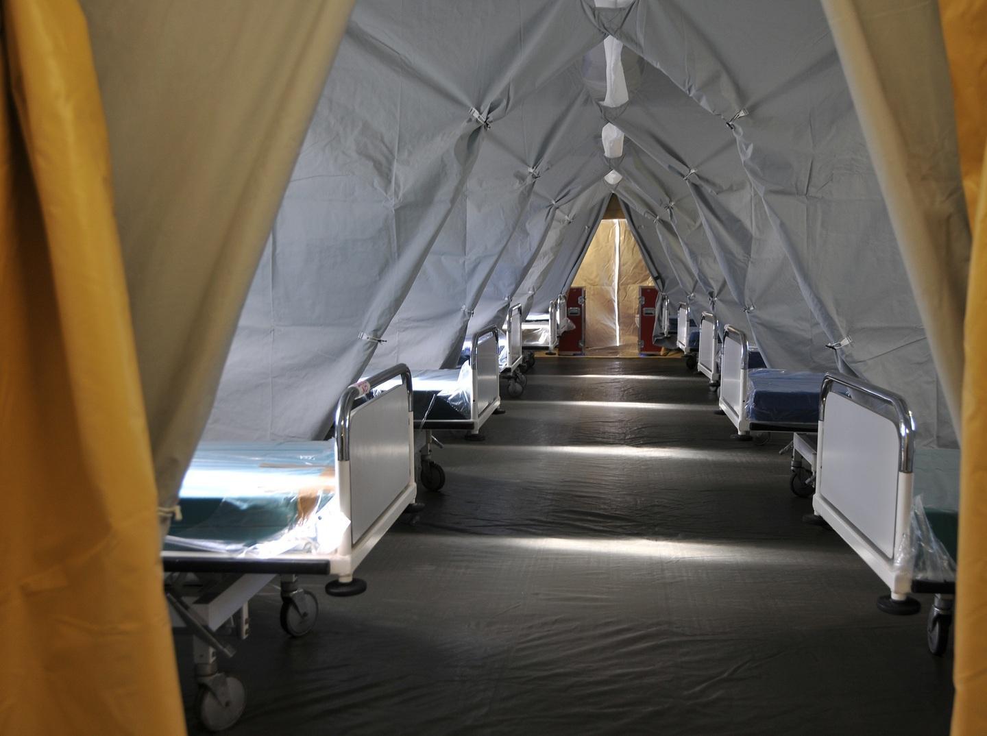 Operativo l’ospedale da campo, primi ricoveri 