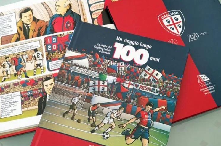 I 100 anni a fumetti della squadra: il libro in omaggio ai Cagliari club sparsi nel mondo