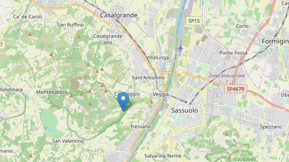 Scossa di terremoto di magnitudo 3.3 vicino a Castellarano